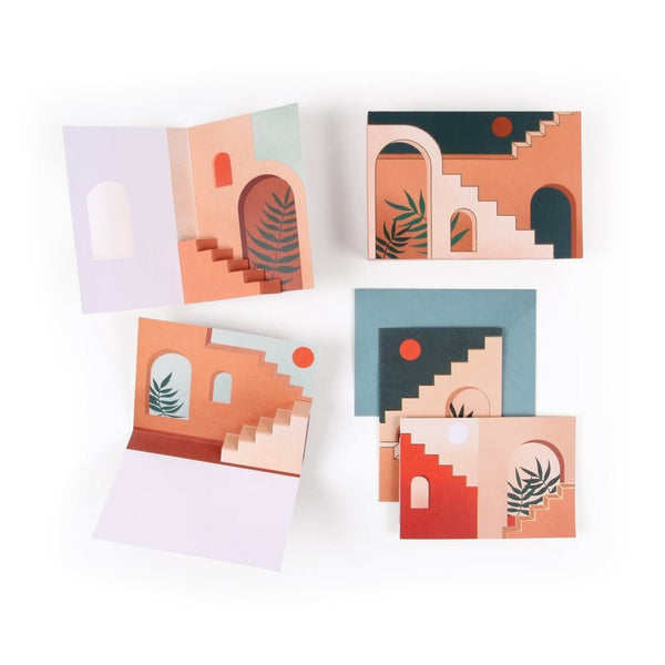 Pop Up Staircases & Archways Boxed Card Set - The Glass Hall - UWP Luxe