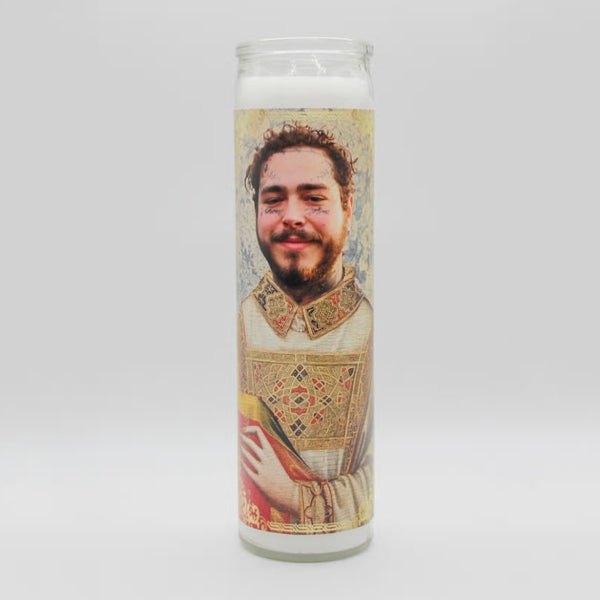 Post Malone Candle - The Glass Hall - BOBBYK boutique