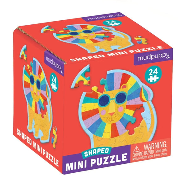 Rainbow Lion Mini Shaped Puzzle - The Glass Hall - Mudpuppy