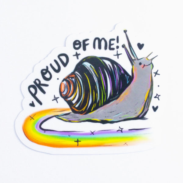 Rainbow Snail Sticker - The Glass Hall - Amy Hartelust Art and Illustration