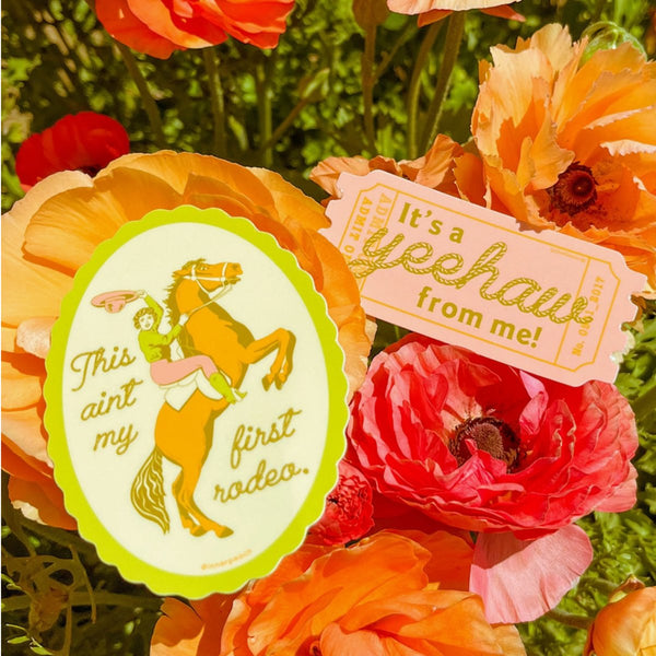 Rodeo Sticker - The Glass Hall - Inner Peach Design