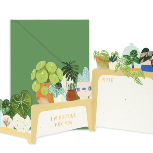 Rooting for You Plant Stand Card - The Glass Hall - UWP Luxe