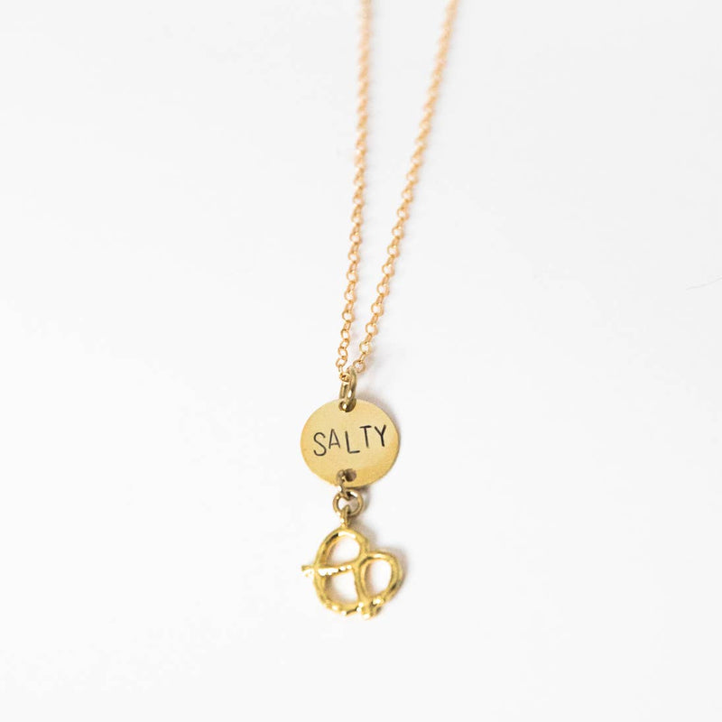 Salty Pretzel Necklace - The Glass Hall - Bang Up Betty