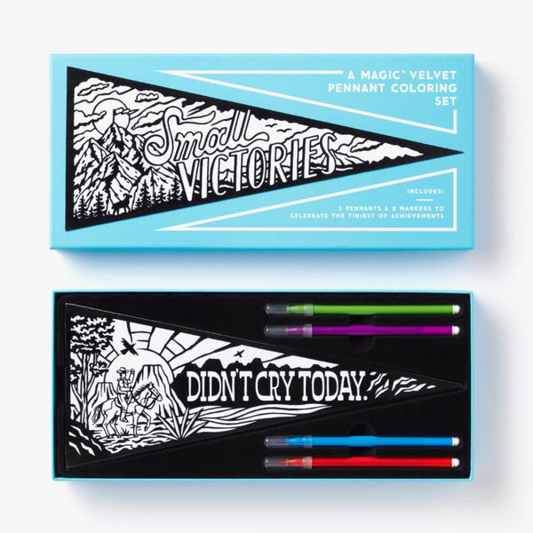 Small Victories Pennant Coloring Set - The Glass Hall - Brass Monkey