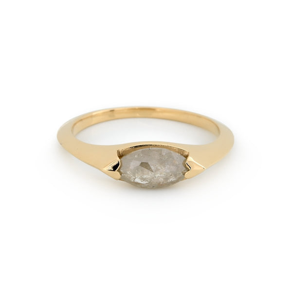 Soft Grey Marquise Diamond Ring - The Glass Hall - Pupil Hall