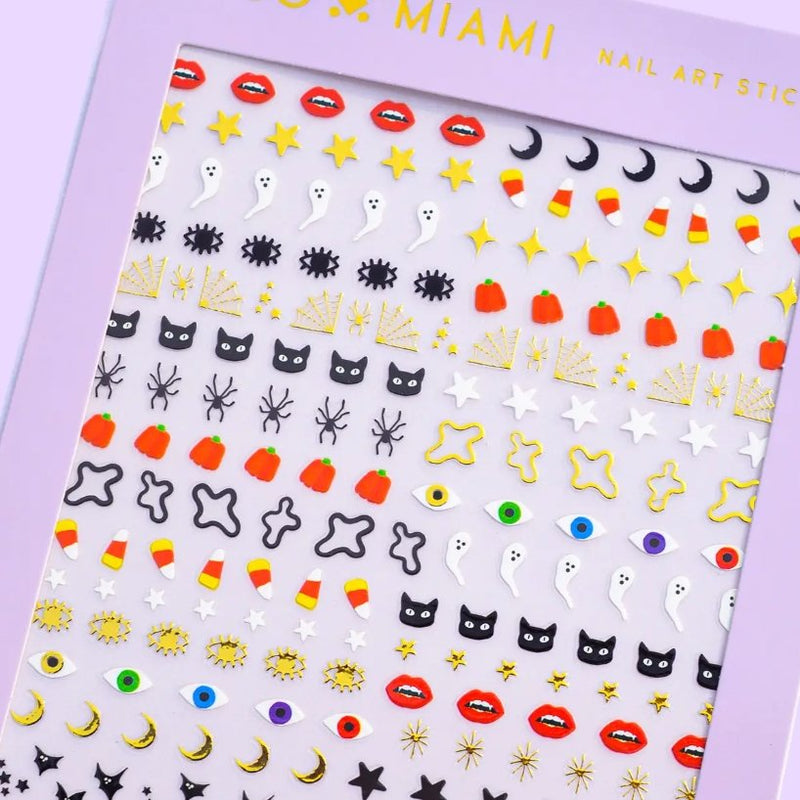 Spooky Nail Art Stickers - The Glass Hall - Deco Miami