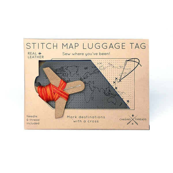 Stitch Where You've Been Luggage Tag - The Glass Hall - Chasing Threads