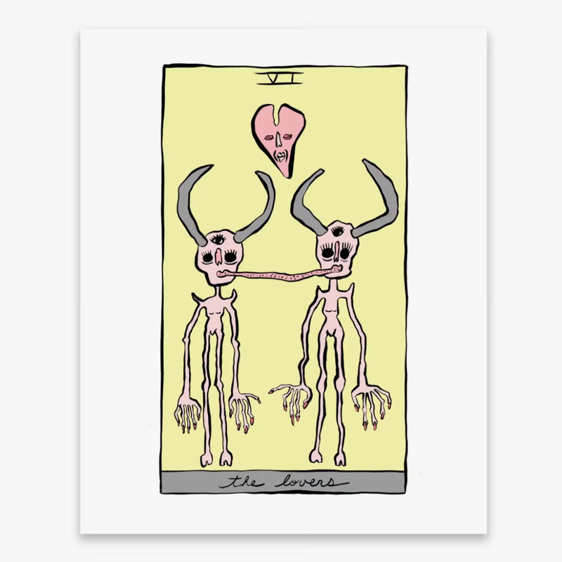 The Lovers Tarot Print - 8"x10" - The Glass Hall - Holly Simple