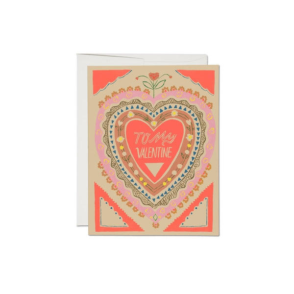 To My Valentine Card - The Glass Hall - Red Cap Cards