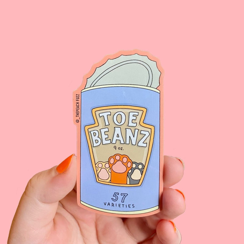 Toe Beans Sticker - The Glass Hall - The Peach Fuzz